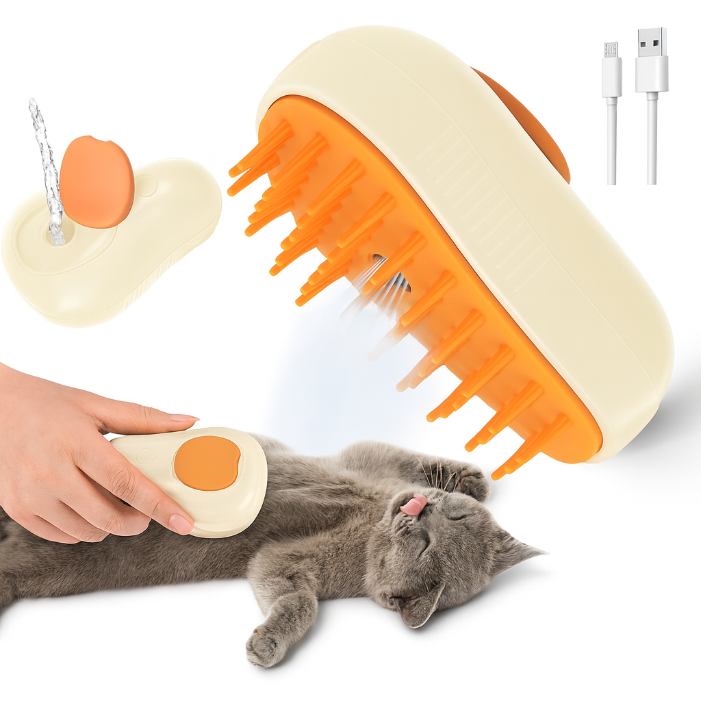 Electric Steamy Pet Brush